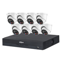 Dahua 8 x 6MP TIOC DH-IPC-HDW3649H-AS-PV-ANZ Turret Kit with 8CH AI NVR + 4TB HDD