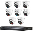 Dahua 8 x 8MP TIOC Advanced 2.0 with SMD4.0 Active Deterrance Turret Kit with 8CH Wizsense NVR + 4TB HDD - SMarket