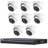 Dahua 8 x 8MP TIOC Advanced 2.0 with SMD4.0 Active Deterrance Turret Kit with 8CH Wizsense NVR + 4TB HDD - SMarket