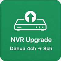 NVR Upgrade (Dahua) — 4ch → 8ch