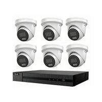 HiLook Hikvision 6MP AcuSense CCTV Kit – 2x Colour Deterrence IPC-T269-MU/SL + 4x Turret IPC-T361H-MU + 8CH PoE NVR (NVR-108MH-C/8P)