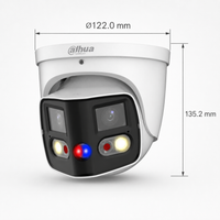 Dahua DH-IPC-PDW3849-A180 8MP TiOC 180° Panoramic Turret