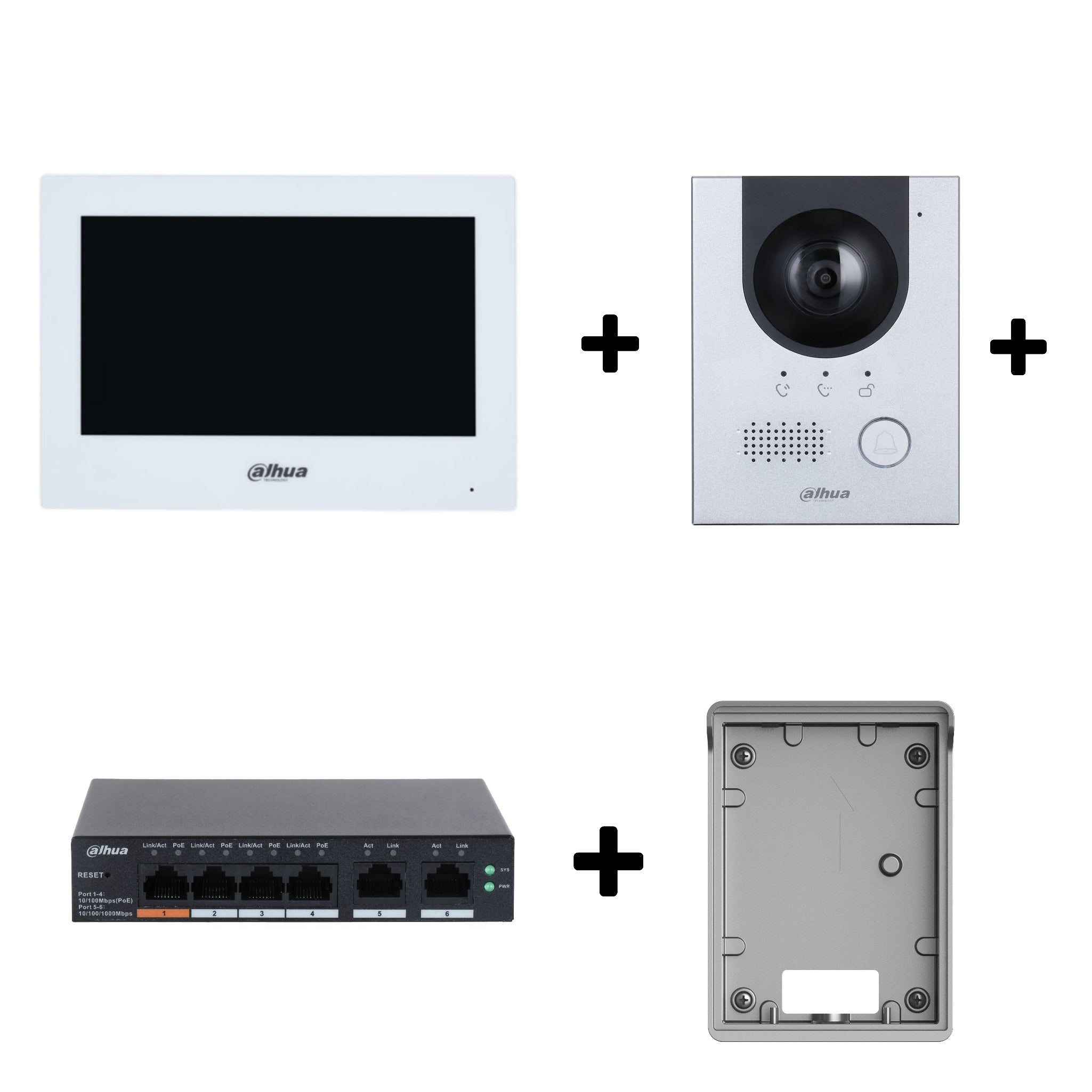 Dahua KTP01L-AUS 7inch Touch Screen IP Video Intercom Kit