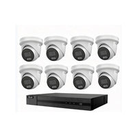 HiLook Hikvision 8MP AcuSense 16CH CCTV Kit with 8 Turret IP Cameras IPC-T282H-MU