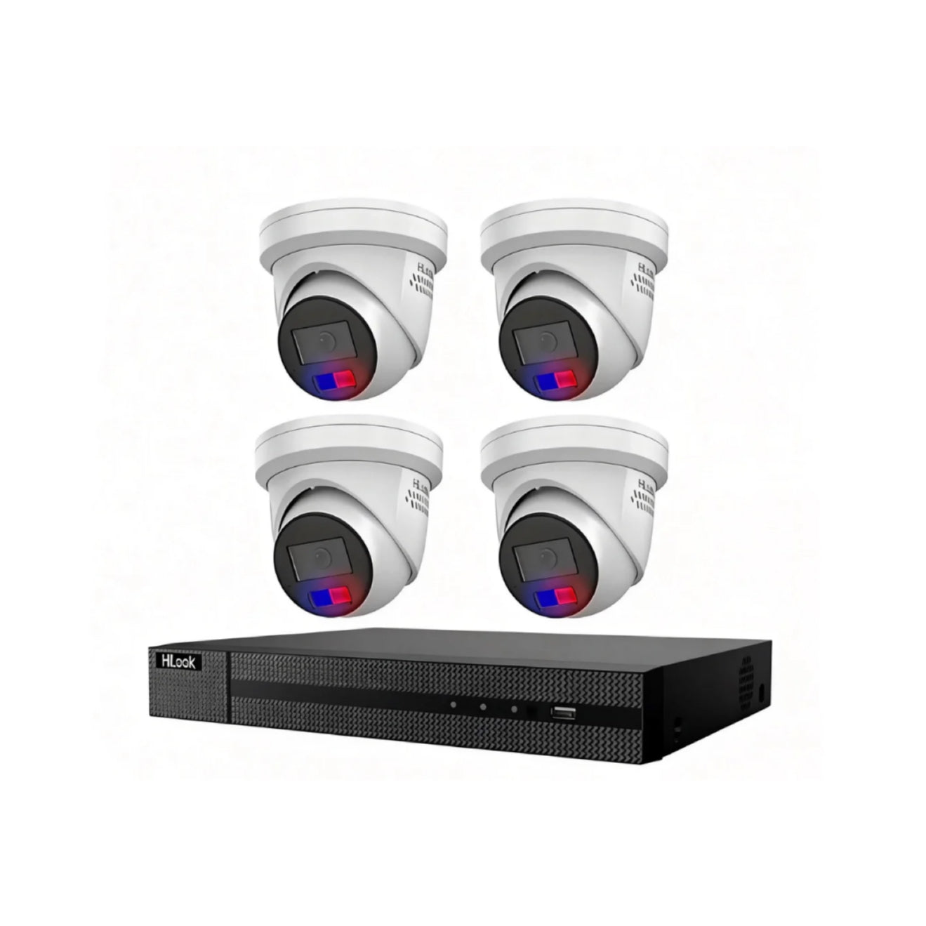 HiLook by Hikvision 8MP 4K Acusense 4 Camera , 4CH NVR Kit – ACDC All in one Camera with Colour Deterrance