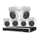 Hikvision 2 x 6MP Liveguard + 4 x 6MP & 8CH NVR CCTV Kit: 6 Turret Cameras + 8CH 8K NVR Bundle - SMarket