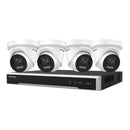 Hikvision 4 x 8MP ColorVu DS - 2CD2387G3 - LIS2UY/SL Cameras + 8CH 4TB 4K NVR Turret Cameras Bundle - SMarket