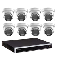Hikvision 6MP Colorvu 3.0 HYBRID CCTV Kit: 8 x Liveguard Cameras + 8CH M Series NVR / 4TB - SMarket