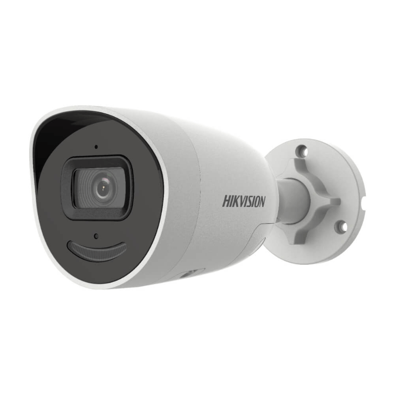 Hikvision DS-2CD2066G2-IU/SL 6MP Outdoor AcuSense Gen 2 Mini Bullet Camera, Mic, IR, Strobe, Audio Alarm, 2.8mm