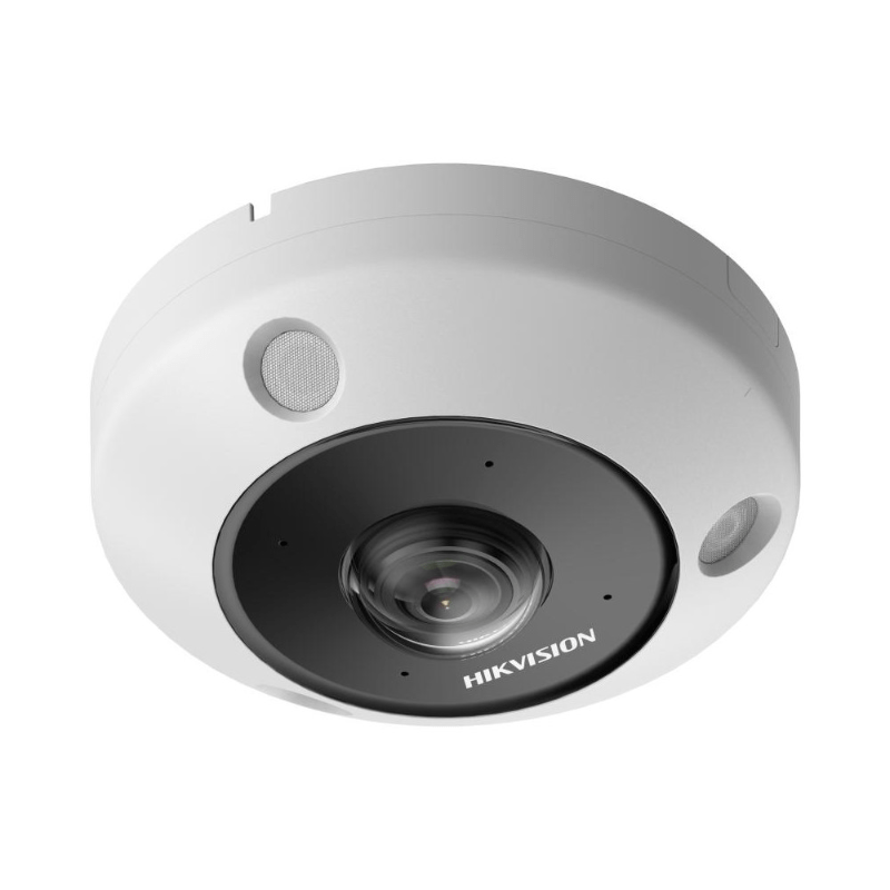 Hikvision DS-2CD63C5G1-IVS 12MP Outdoor Fisheye Camera, Immervision Lens, 15m IR, Built-in Mic, IP66, 1.29mm