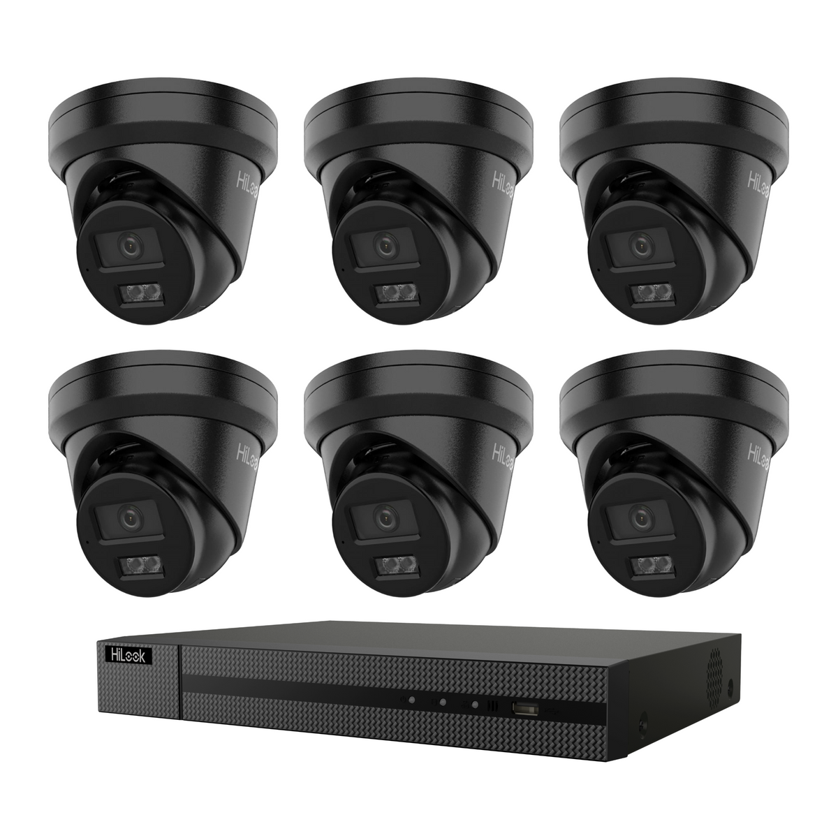 HiLook Hikvision 6MP Pro Series CCTV Kit – 6x Turret IPC-T363H-MU + 8CH PoE NVR (NVR-108MH-C/8P)