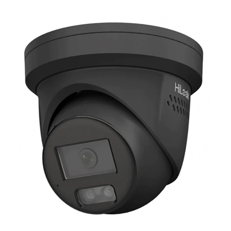 HiLook 6MP IPC-T269-MU/SL All in One Camera with Blue / Red Strobe / Audio (ACDC) (BLACK)