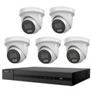 HiLook Hikvision 6MP 8CH CCTV Kit with 5x Turret IP Cameras IPC - T262H - MU - SMarket