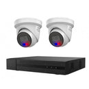 HiLook Hikvision 8MP 4K 4CH CCTV Kit with 2 Full - Color Audio Cameras IPC - T289 - SMarket
