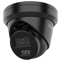 HiLook IPC - T383H - MU Pro 8MP Acusense Turret IP Camera with Mic Colour Night BLACK - SMarket