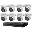 HiLook Hikvision 6MP AcuSense CCTV Kit – 8x Turret IPC-T361H-MU + 8CH PoE NVR (NVR-108MH-C/8P)