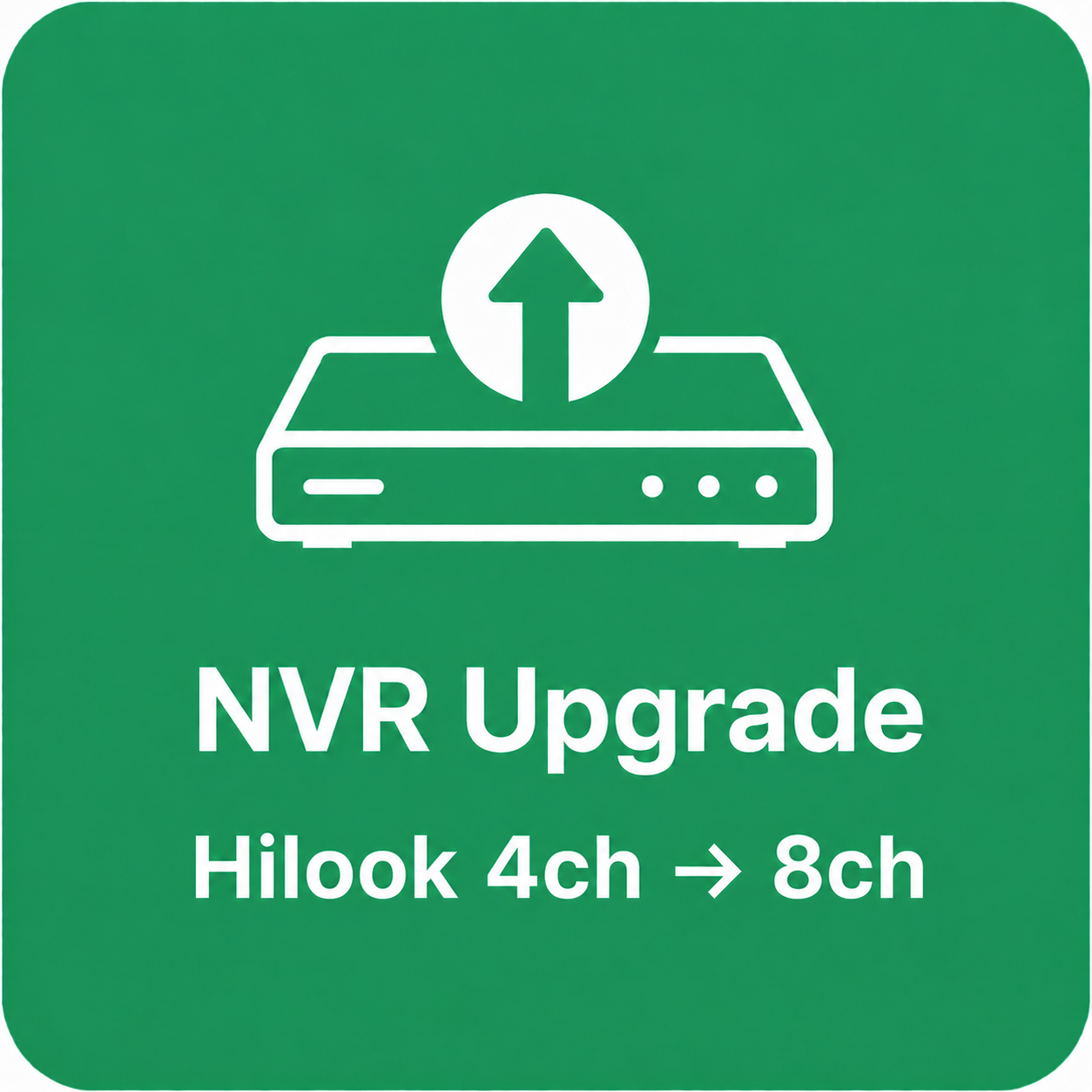 NVR Upgrade (Hilook) — 4ch → 8ch
