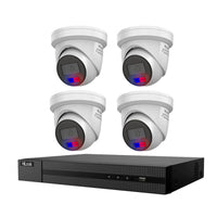 HiLook Hikvision 6MP 4CH CCTV Kit with 4 Colour Deterrence Cameras IPC-T269-MU/SL + 2TB HDD