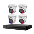 HiLook Hikvision 6MP AcuSense 4CH CCTV Kit 4 Colour Deterrence Cameras IPC-T269-MU/SL