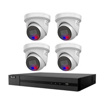 HiLook Hikvision 6MP AcuSense 4CH CCTV Kit 4 Colour Deterrence Cameras IPC-T269-MU/SL
