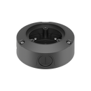 Hanwha SBO-100B1 dark grey bullet camera back box with conduit entry
