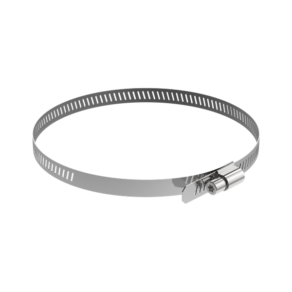 Hanwha SBP-060S stainless steel mounting strap; supplied as a two-strap pack