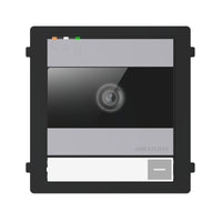 Hikvision DS-KD8005-IME1 aluminium door-station main module, front view with camera and call-button area