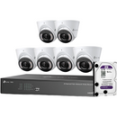 TP-Link VIGI NK8MP-T6425-2T 8-Channel PoE NVR Kit 6 4MP Turret Cameras 2TB HDD