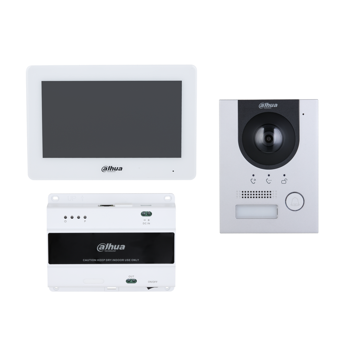Dahua DHI-KTD01L(S) 2-Wire IP Video Intercom Kit with Surface-Mount Door Station
