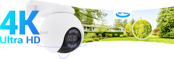 EZVIZ H80x Dual 4K Outdoor Wi-Fi Pan & Tilt Camera