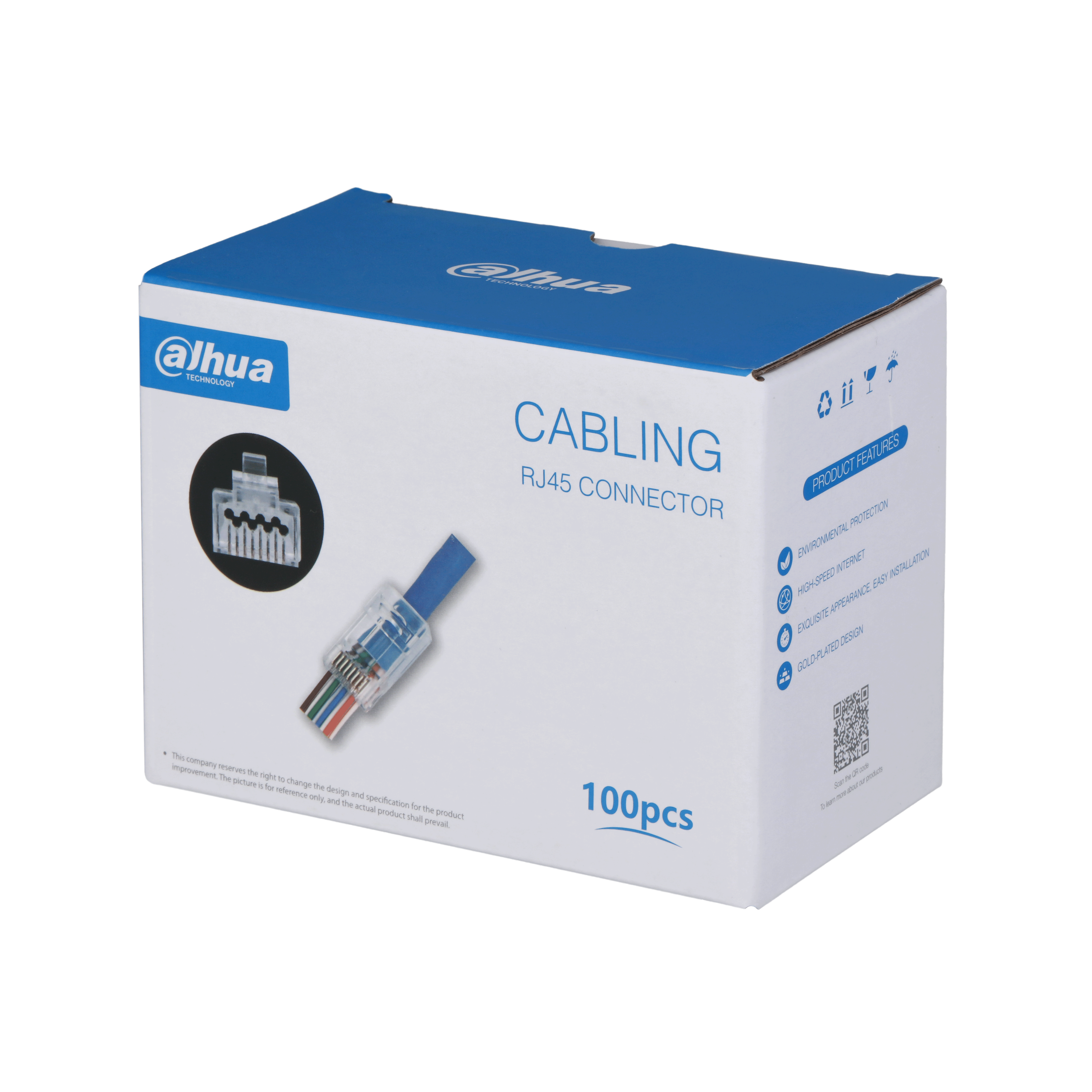 CAT6 DH-PFM976-631-PT RJ45 NETWORK PLUG (100PCS/PACK)