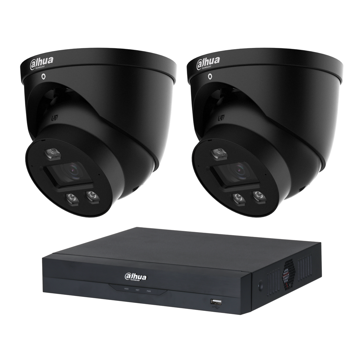 Dahua 2-Camera 8MP CCTV Kit: 2 x DH-IPC-HDW3849H-AS-PV-PRO-ANZ, 4CH PoE NVR