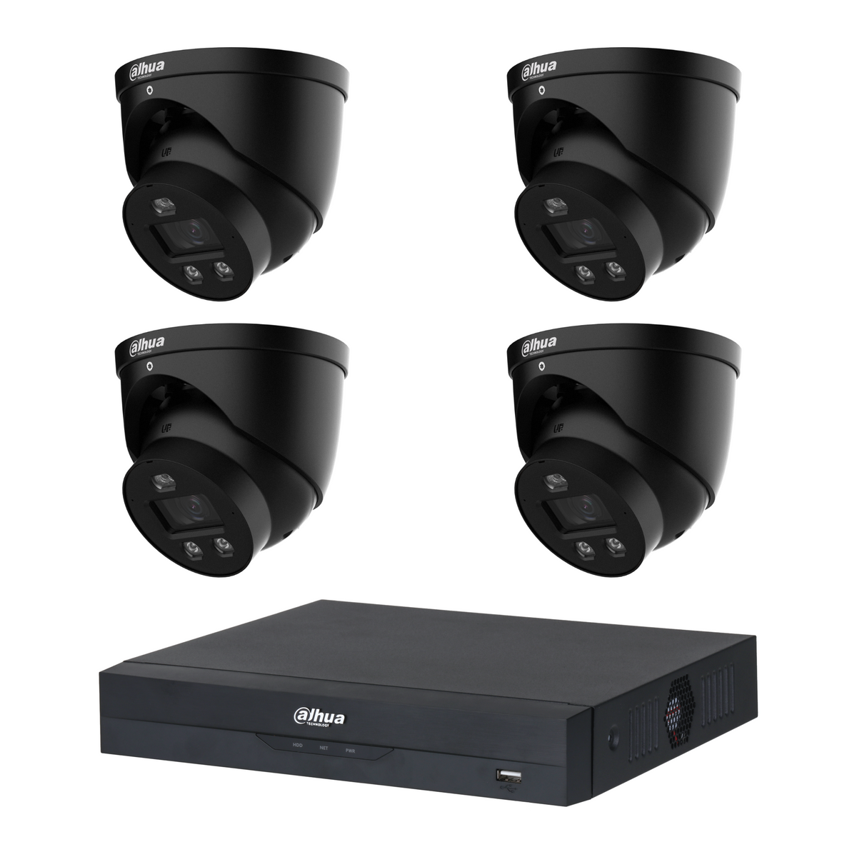 Dahua 4-Camera 8MP CCTV Kit: 4 x DH-IPC-HDW3849H-AS-PV-PRO-ANZ, 4CH PoE NVR