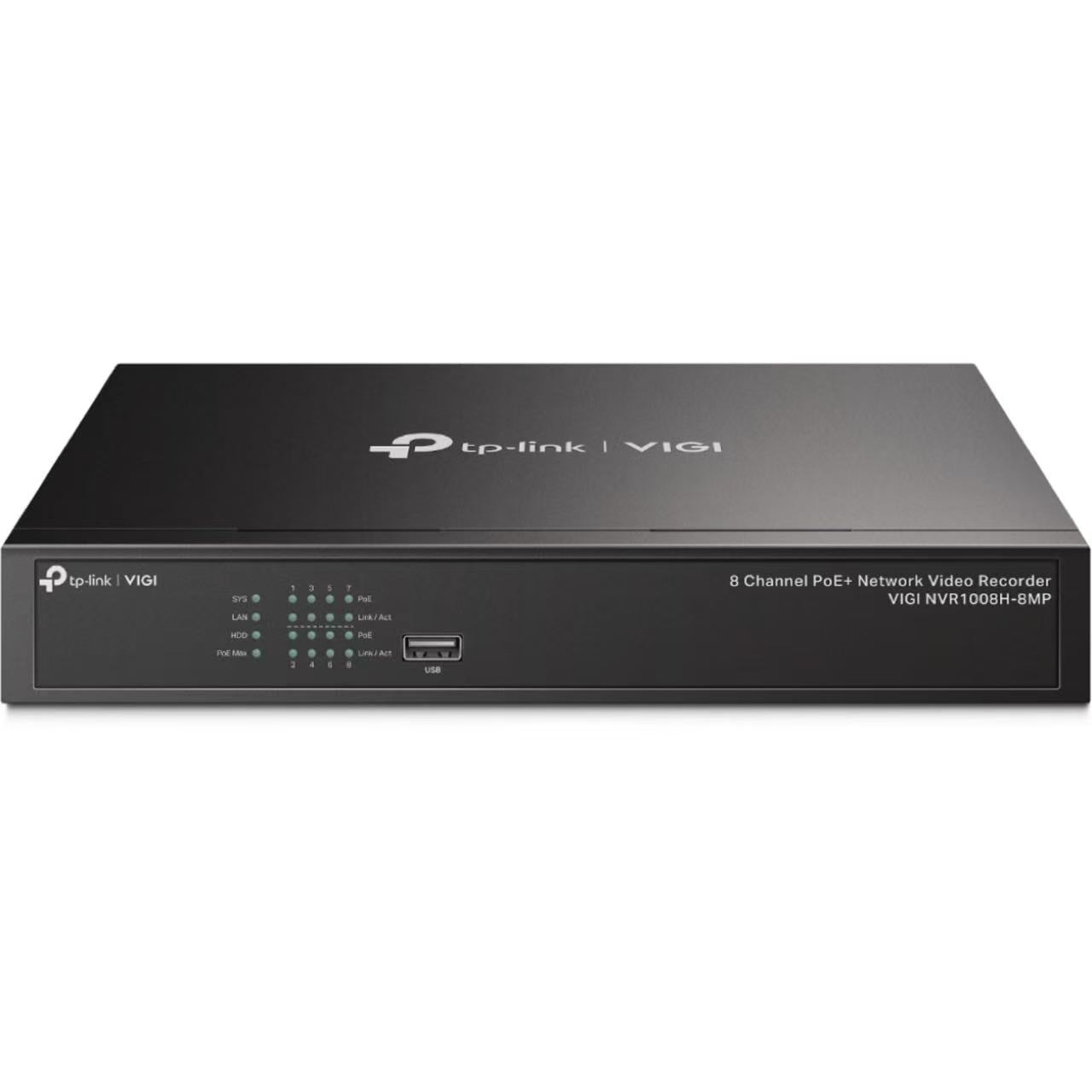 tp-link VIGI NVR1008H-8MP 8 Channel PoE+ 8 Channel Network Video Recorder with 8 POE