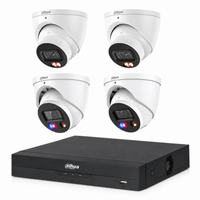 Dahua 6MP Mixed CCTV Kit: 2x TiOC + 2x Turret + 8CH PoE NVR