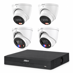 Dahua 6MP Mixed CCTV Kit: 2x TiOC + 2x Turret + 8CH PoE NVR