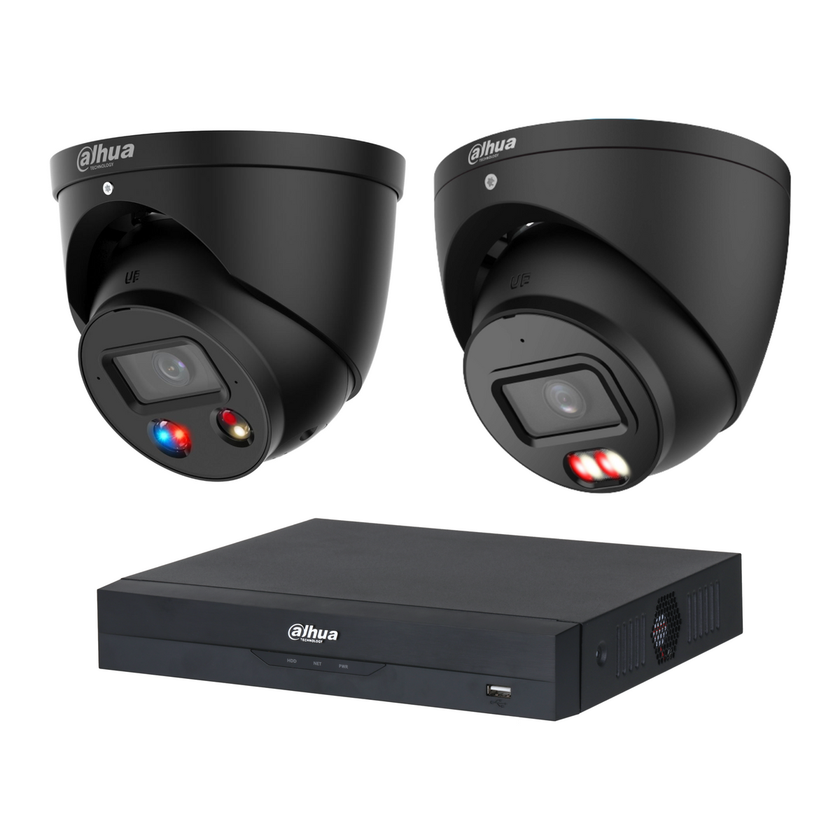 Dahua 2-Camera 6MP CCTV Kit: 1x DH-IPC-HDW3649H-AS-PV-ANZ-S2 + 1x DH-IPC-HDW3667EM-S-IL-ANZ, 4CH NVR, No HDD