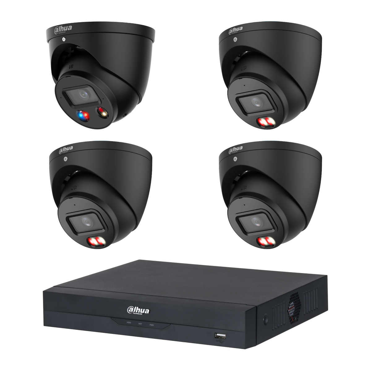 Dahua 4-Camera 6MP CCTV Kit: 1x DH-IPC-HDW3649H-AS-PV-ANZ-S2 + 3x DH-IPC-HDW3667EM-S-IL-ANZ, 4CH NVR, No HDD