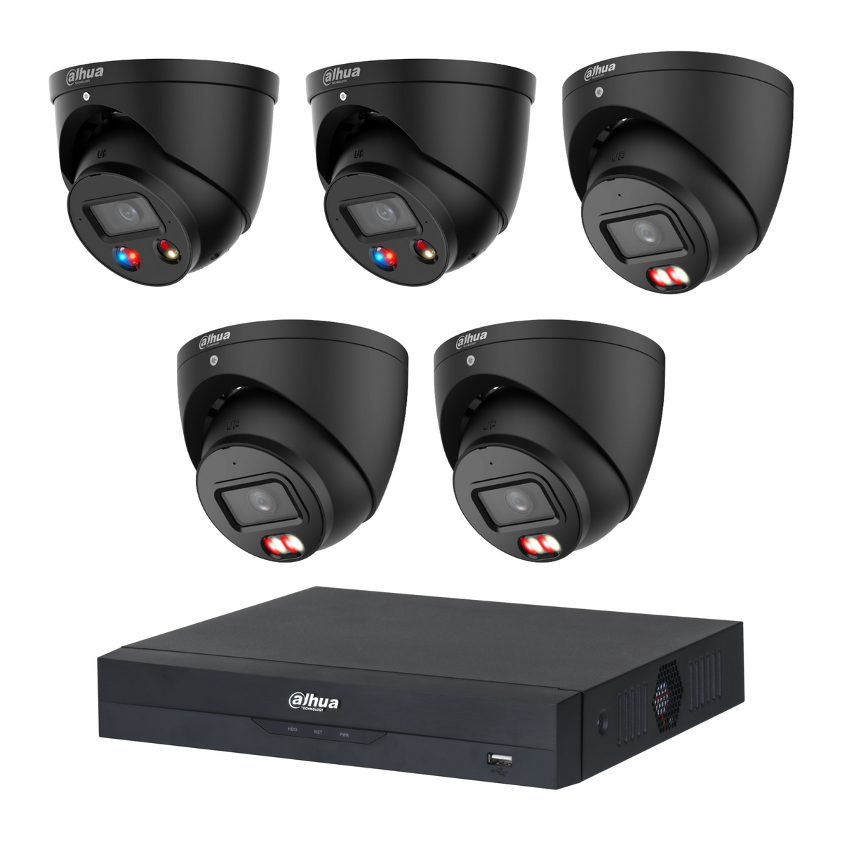 Dahua 5-Camera 6MP CCTV Kit: 2x DH-IPC-HDW3649H-AS-PV-ANZ-S2 + 3x DH-IPC-HDW3667EM-S-IL-ANZ, 8CH NVR, No HDD