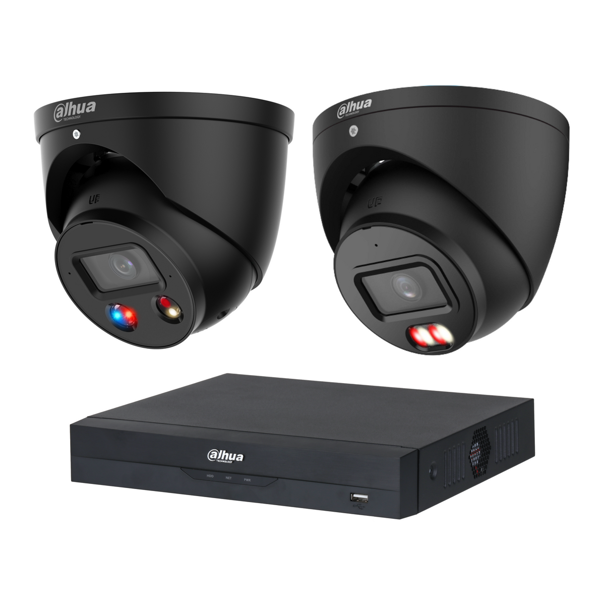 Dahua 2-Camera 8MP CCTV Kit: 1 x DH-IPC-HDW3849H-AS-PV-ANZ-S2 + 1 x DH-IPC-HDW3867EM-S-IL-ANZ, 4CH PoE NVR