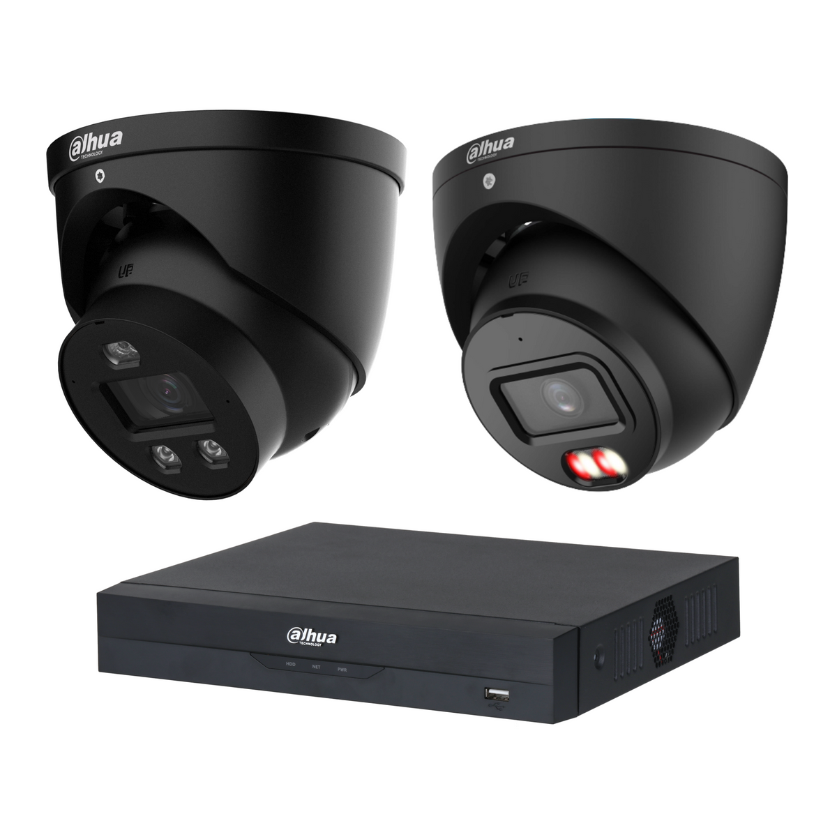 Dahua 2-Camera 8MP CCTV Kit: 1 x DH-IPC-HDW3849H-AS-PV-PRO-ANZ + 1 x DH-IPC-HDW3867EM-S-IL-ANZ, 4CH PoE NVR