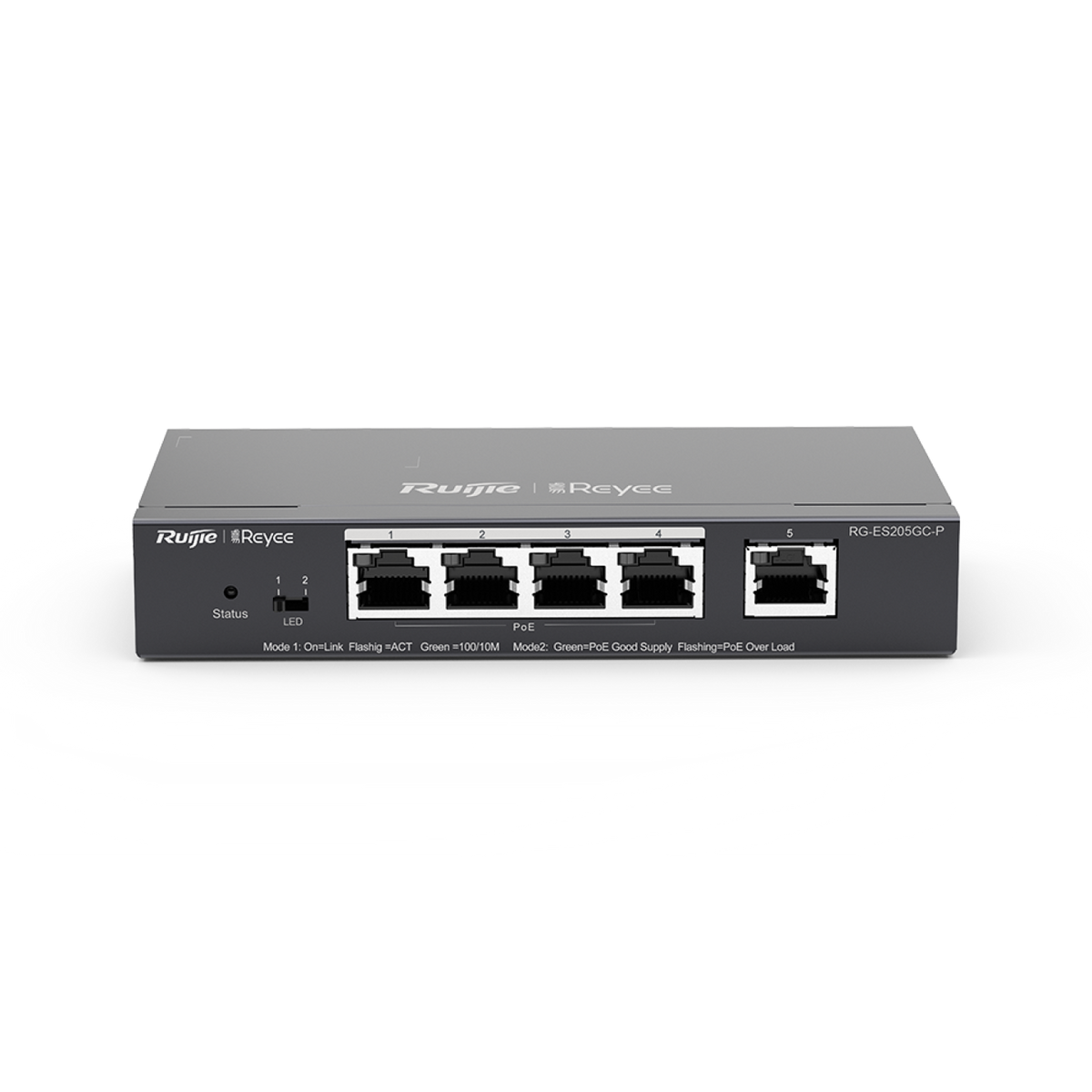 Ruijie Reyee RG-ES205GC-P 5-Port Gigabit PoE+ Switch, 54W