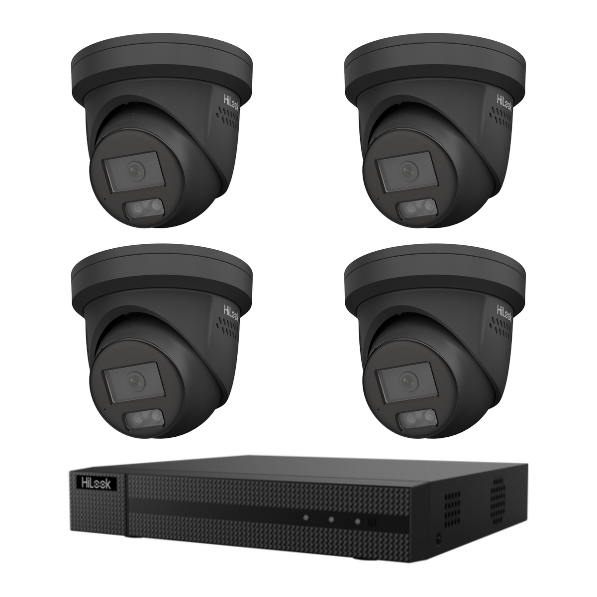 HiLook Hikvision 6MP 4CH CCTV Kit with 4 Colour Deterrence Cameras IPC-T269H-MU/SL + 2TB HDD