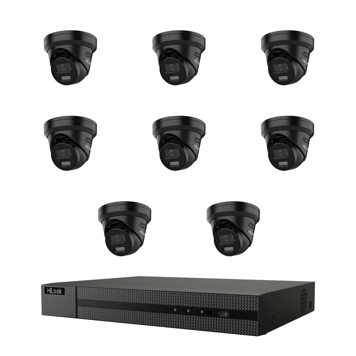 HiLook by Hikvision 8MP 4K Acusense 8 Camera , 8CH NVR Kit – ACDC All in one Camera with Colour Deterrance