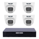 Uniview 4 x 6MP IPC3626LE-ADF28K-WP ColorHunter Turret CCTV Kit + NVR501-08B-P8-IQ 8CH PoE NVR, No HDD - SMarket