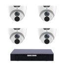 Uniview 4 x 6MP IPC3616LE-ADF28KM-G EasyStar IR Turret CCTV Kit + NVR501-08B-P8-IQ 8CH PoE NVR, No HDD - SMarket