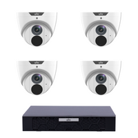Uniview 4 x 6MP IPC3616LE-ADF28KM-G EasyStar IR Turret CCTV Kit + NVR501-08B-P8-IQ 8CH PoE NVR, No HDD - SMarket