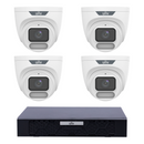 Uniview 4 x 8MP IPC3628LE-ADF28K-WP ColorHunter Turret CCTV Kit + NVR501-04B-P4-IQ 4CH PoE NVR, No HDD - SMarket