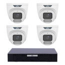 Uniview 4 x 8MP IPC3628LE-ADF28K-WP ColorHunter Turret CCTV Kit + NVR501-08B-P8-IQ 8CH PoE NVR, No HDD - SMarket