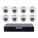 Uniview 8 x 8MP IPC3628LE-ADF28K-WP ColorHunter Turret CCTV Kit + NVR501-08B-P8-IQ 8CH PoE NVR, No HDD - SMarket